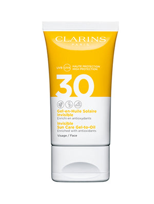 Gel-Aceite Solar Invisible para el rostro UVA/UVB 30